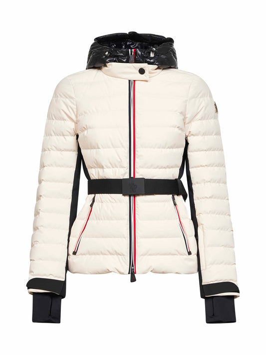 White Bruche hooded ski jacket