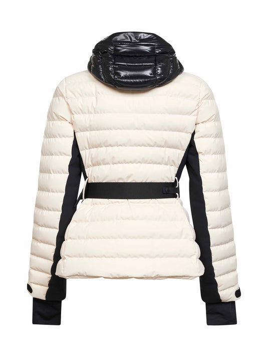 White Bruche hooded ski jacket