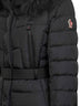 Black Beverley hooded ski down jacket