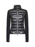 Felpa imbottita con zip blu