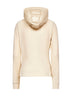 Ivory zip-up hooded padded cardigan