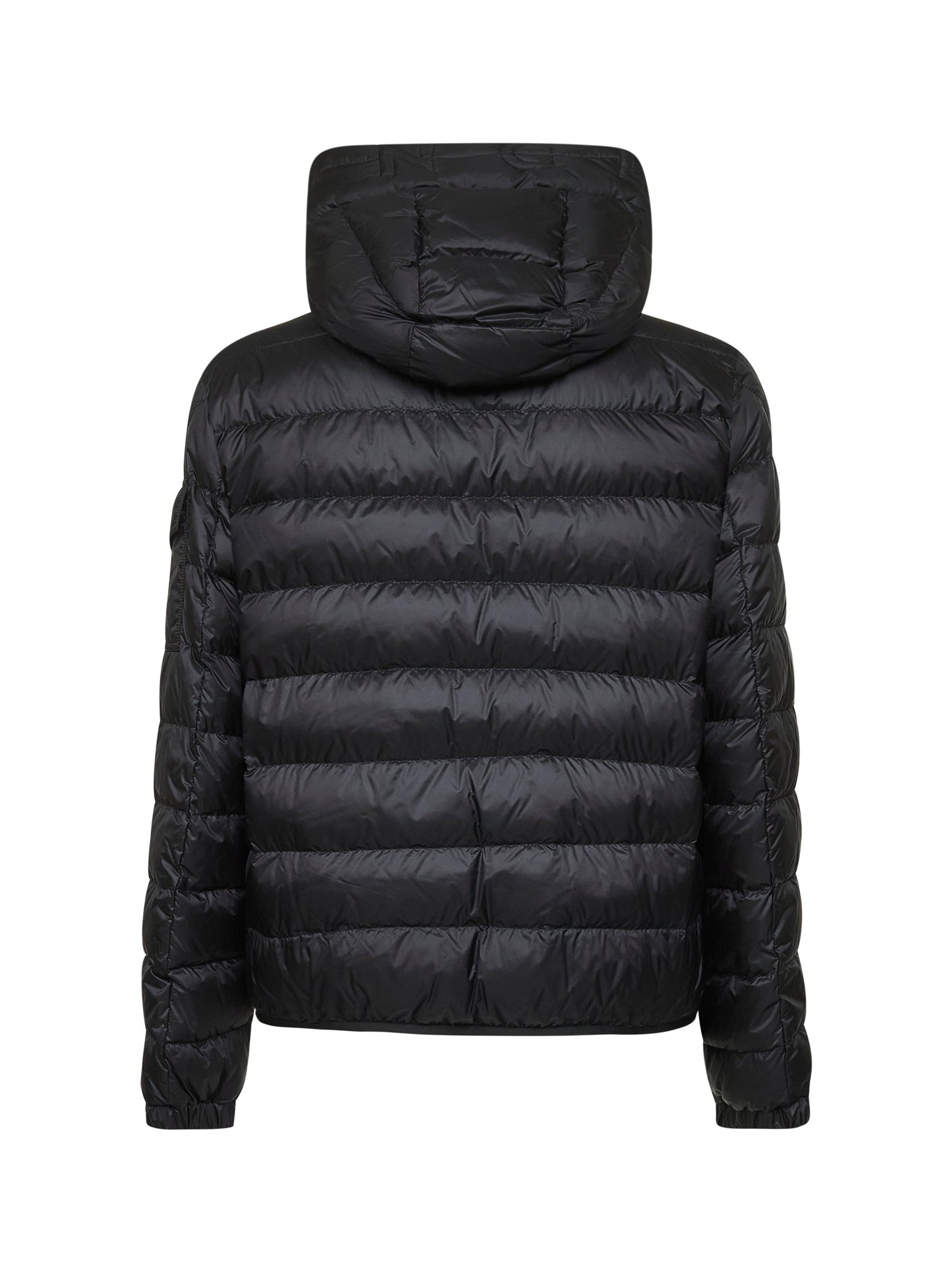 Black Najan short hooded down jacket