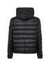 Black Najan short hooded down jacket