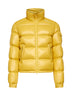 Yellow Levitha short down jacket<BR/>