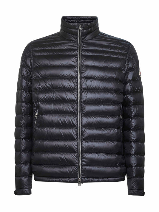 Black Arnique short down jacket