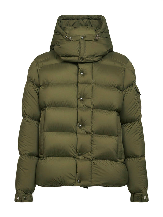 Piumino corto con cappuccio Moncler Maya 70 verde