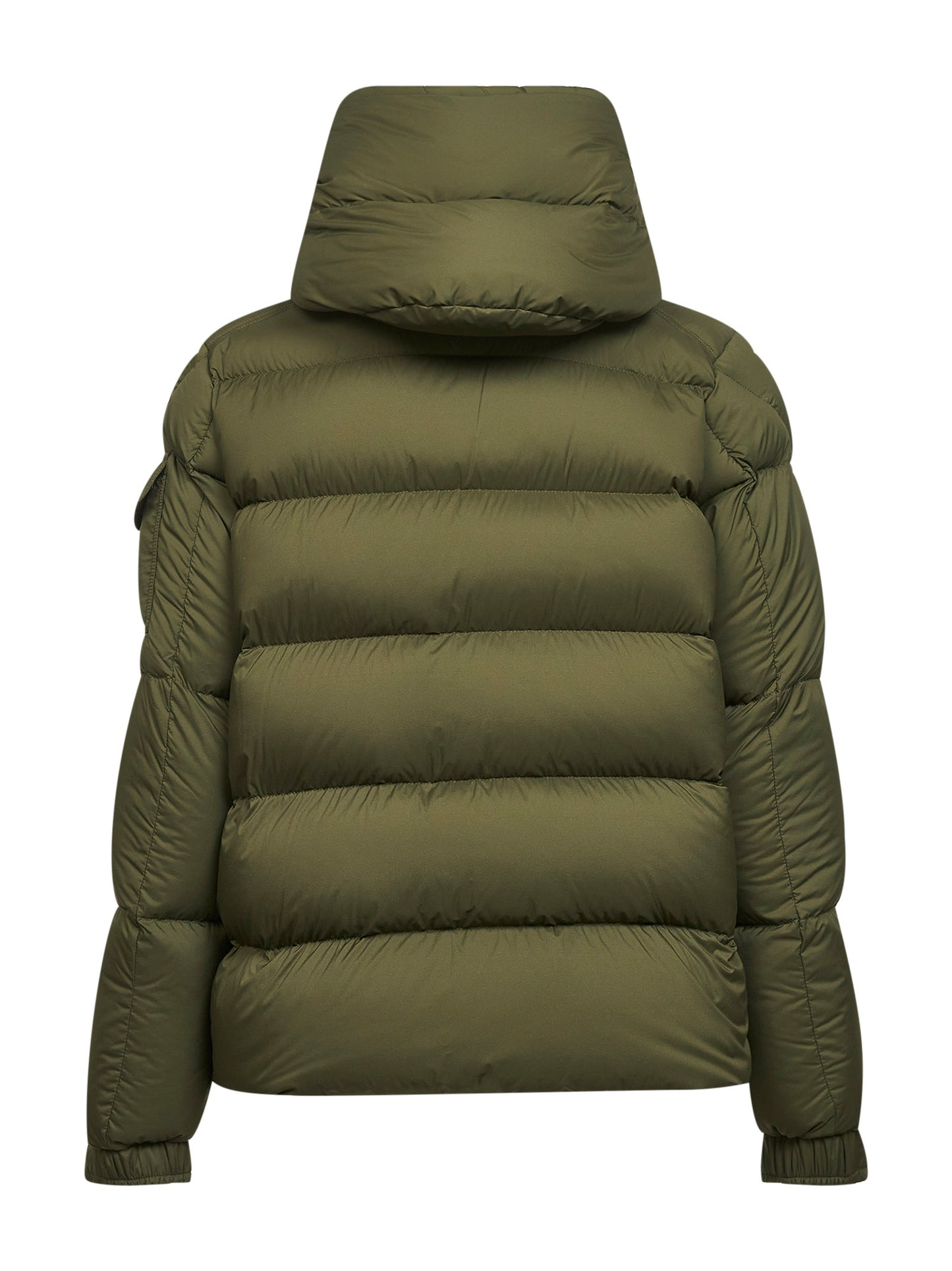 Piumino corto con cappuccio Moncler Maya 70 verde