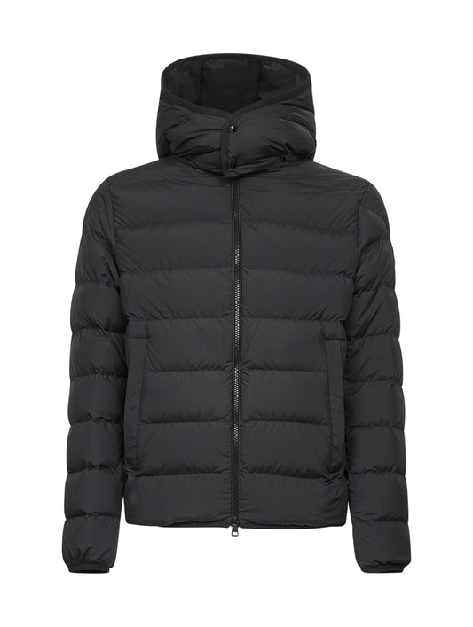 Black Montbrocq short Hhoded down jacket