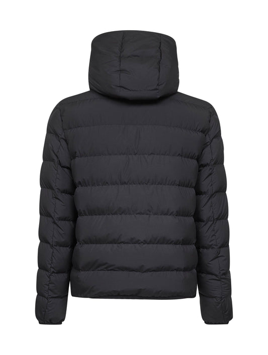 Black Montbrocq short Hhoded down jacket