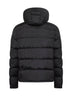 Black Moncler Maya hooded short down jacket