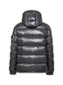 Grey Moncler Maya short hooded down jacket