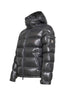 Grey Moncler Maya short hooded down jacket