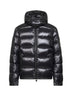 Black Moncler Maya short hooded down jacket