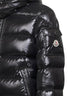 Black Moncler Maya short hooded down jacket
