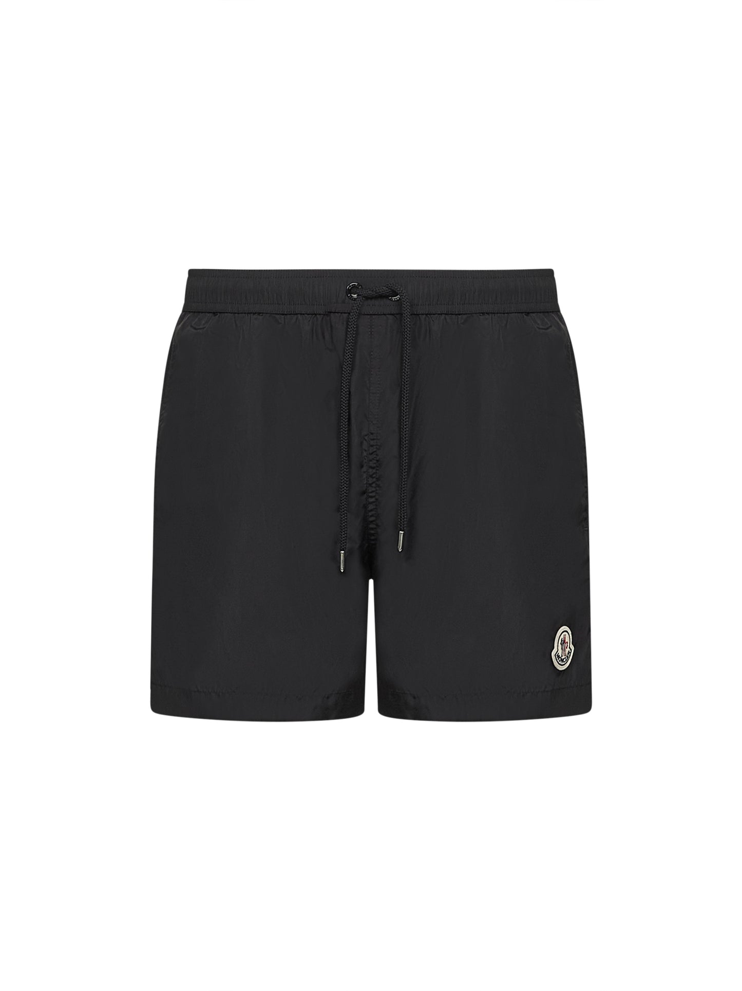 Black nylon swim shorts