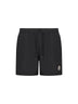 Black nylon swim shorts
