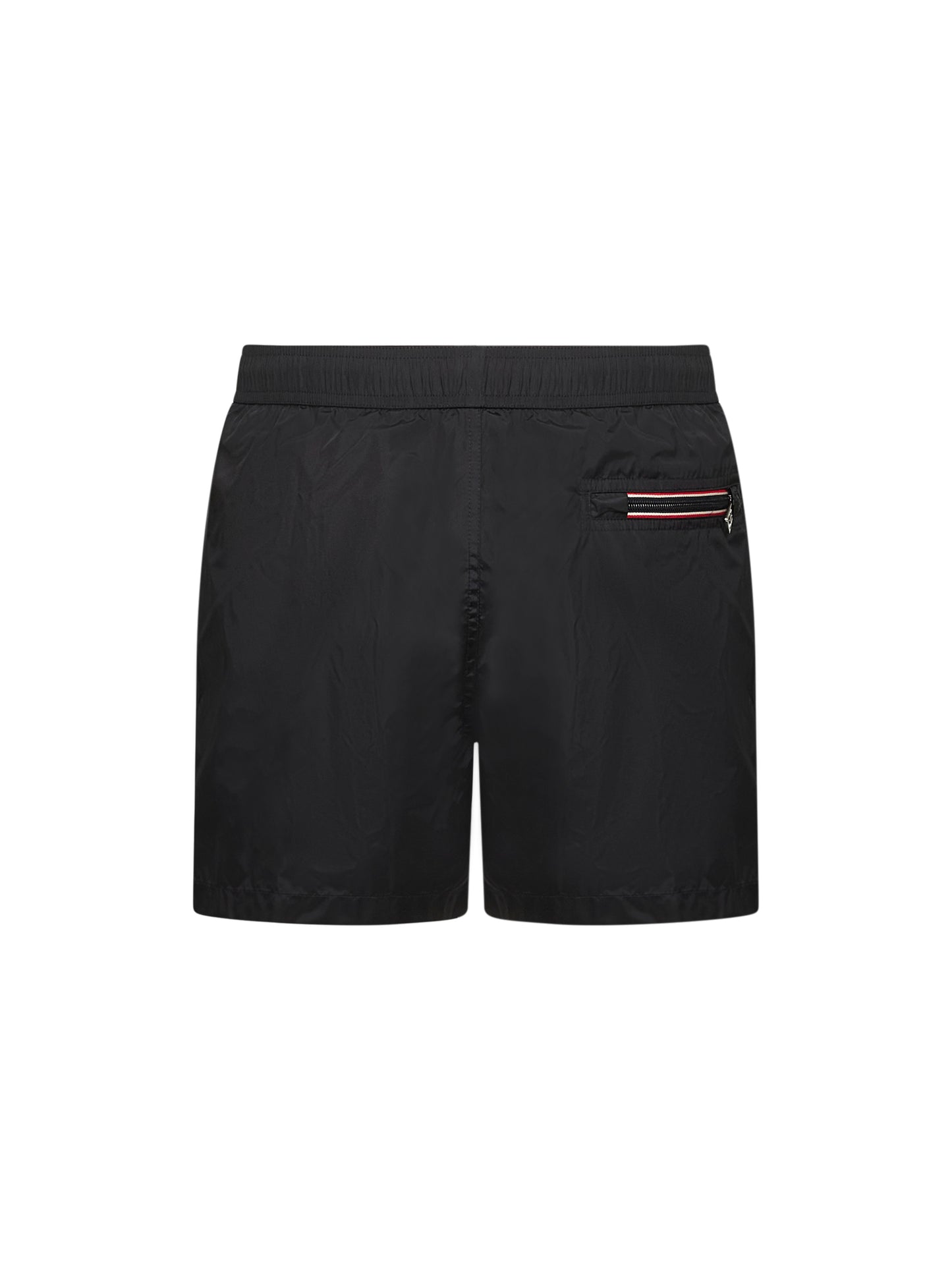 Black nylon swim shorts