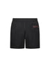 Black nylon swim shorts