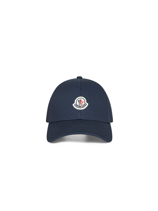 Blue cotton gabardine baseball cap
