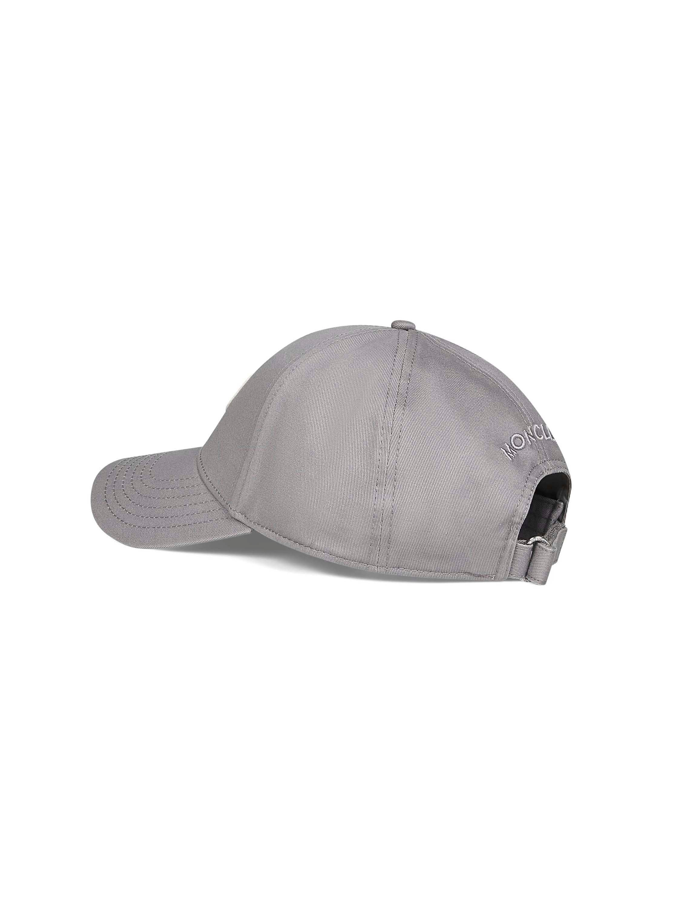 Grey cotton gabardine baseball cap – Daniello.com