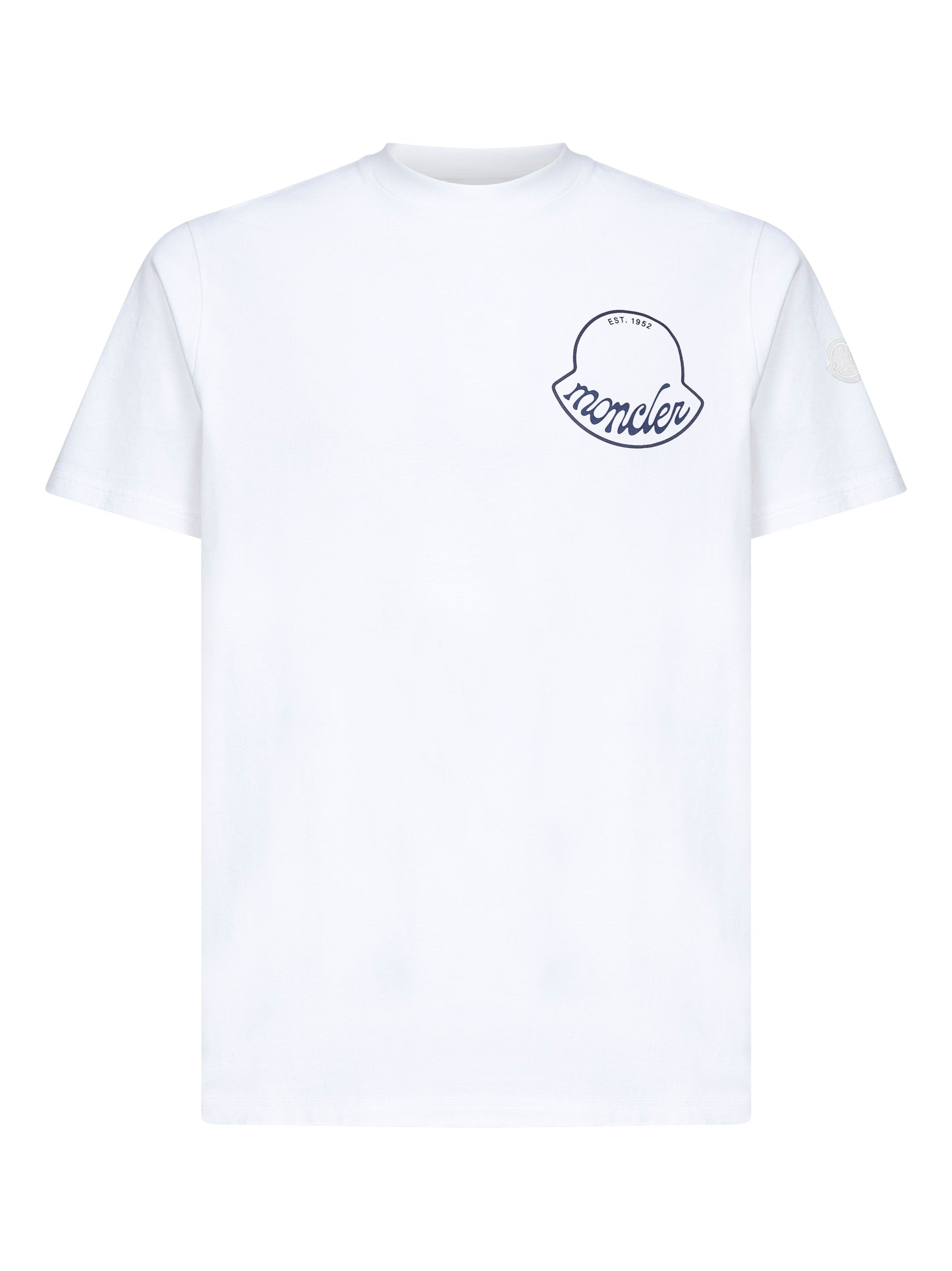 White cotton logo T-shirt