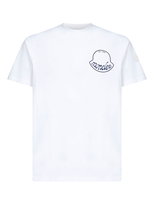 White cotton logo T-shirt