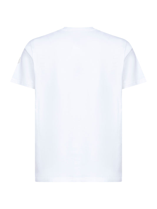 White cotton logo T-shirt