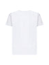 White cotton double logo patch T-shirt