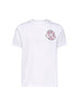T-shirt con logo in jersey di cotone bianco