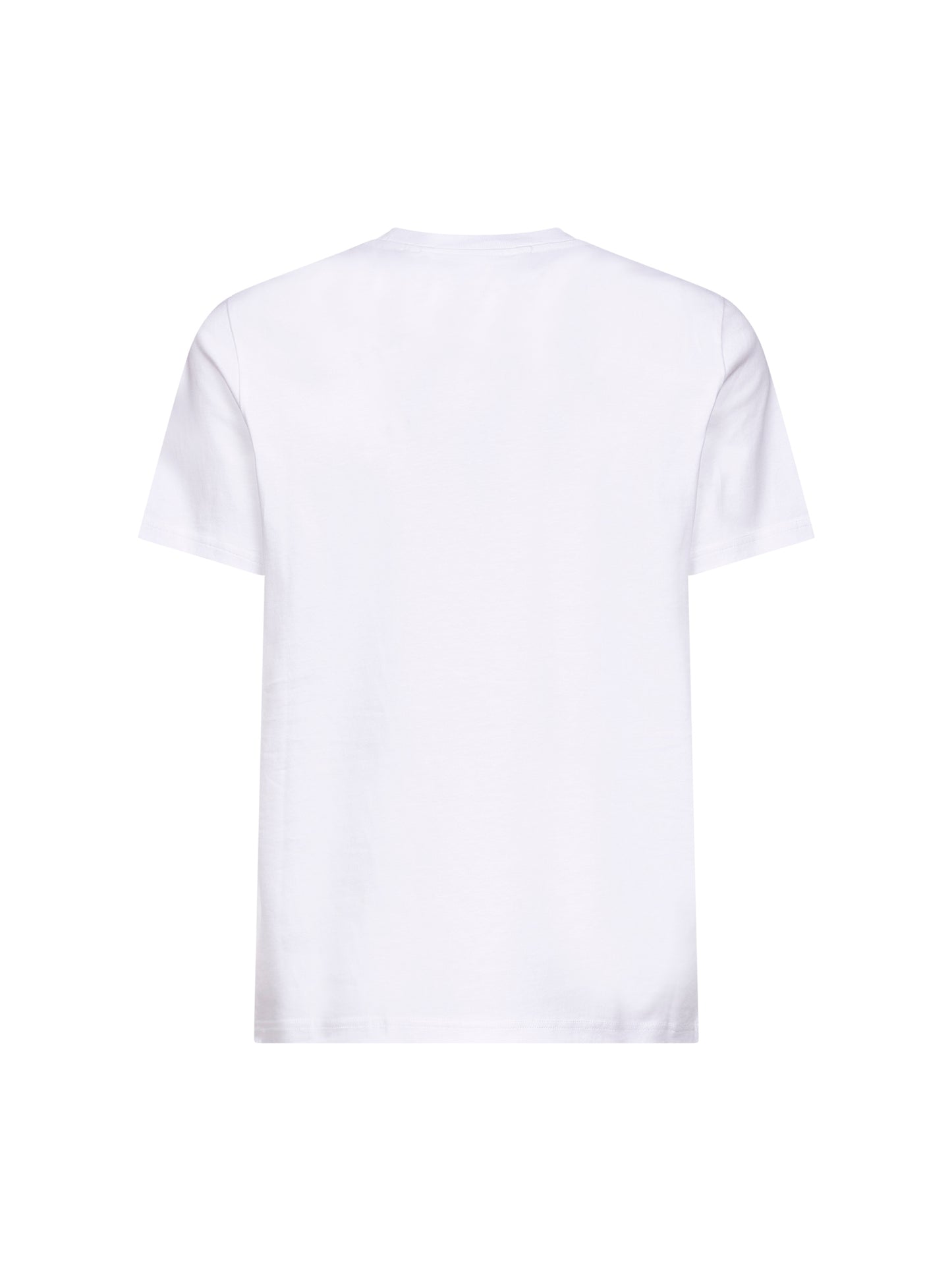 T-shirt con logo in jersey di cotone bianco