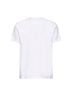 T-shirt con logo in jersey di cotone bianco