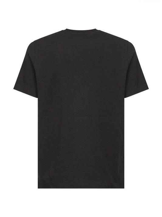 T-shirt con logo in jersey di cotone blu