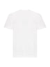 T-shirt in cotone avorio con logo tricolore