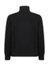 Black zip-up padded cardigan