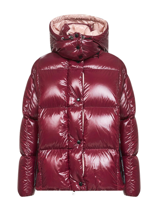 Red Parana hooded short down jacket
