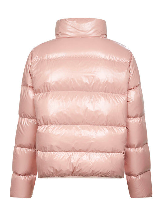 Pink Abbadia short down jacket