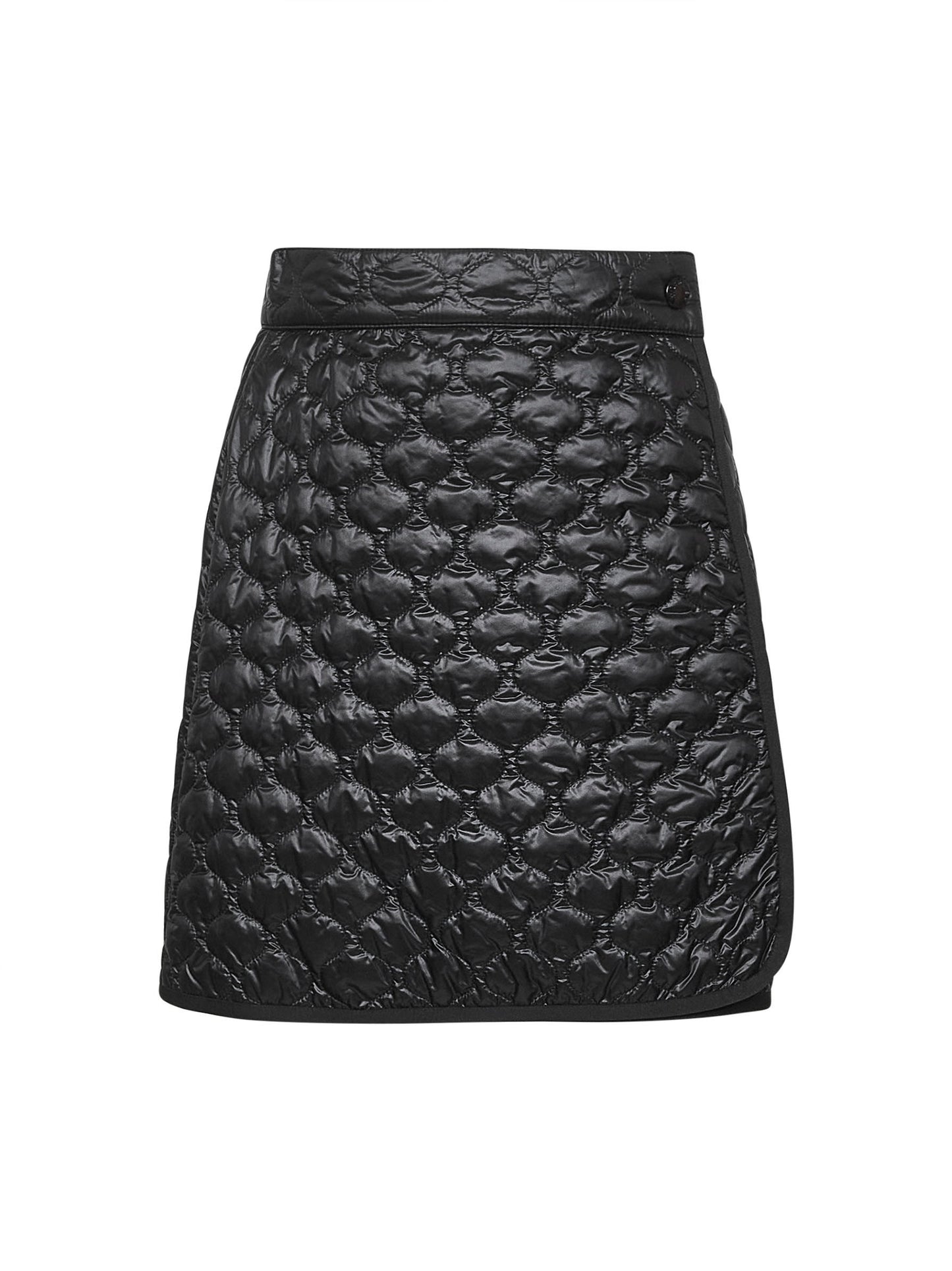 Black padded miniskirt
