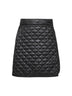 Black padded miniskirt