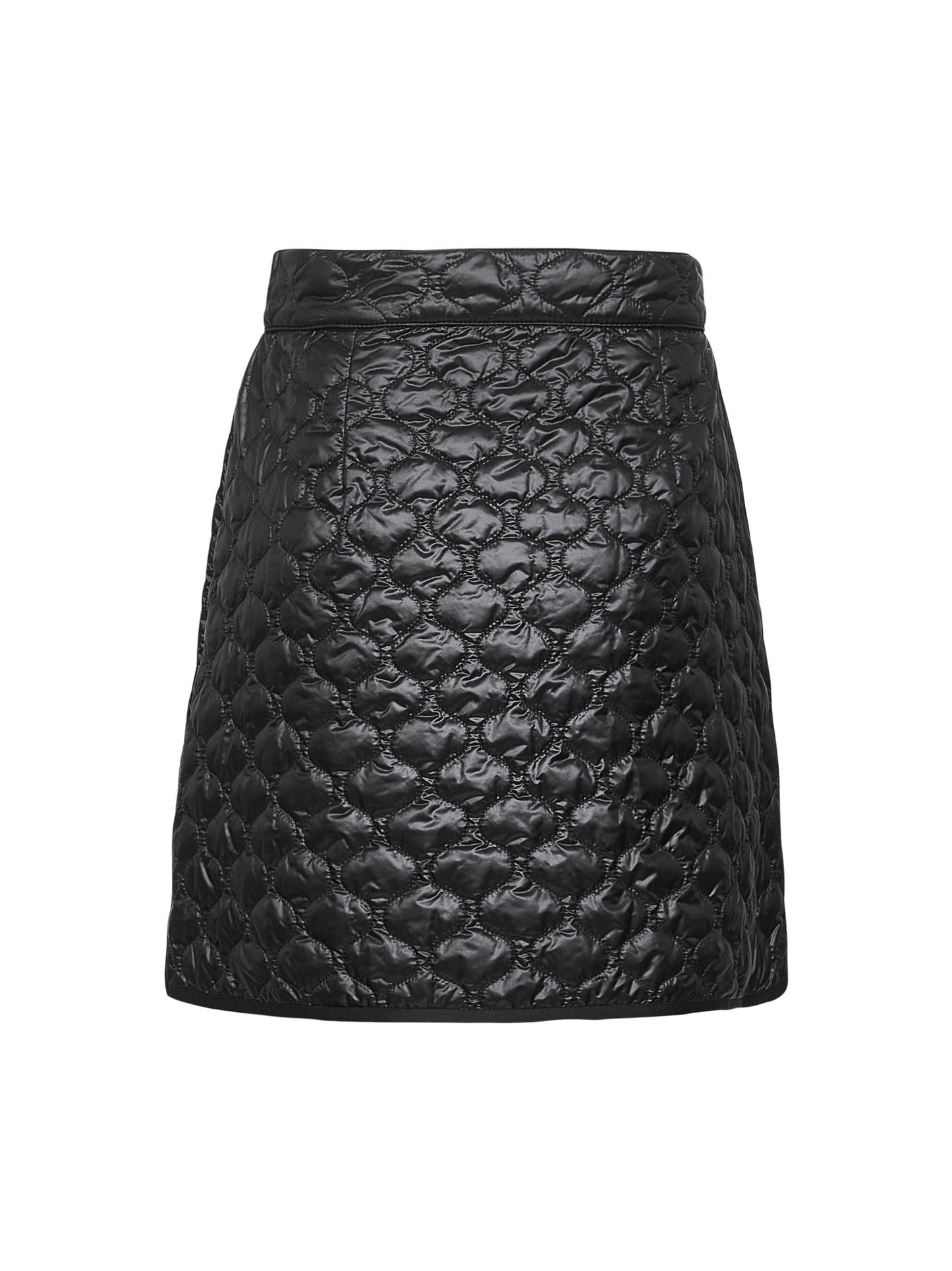 Black padded miniskirt