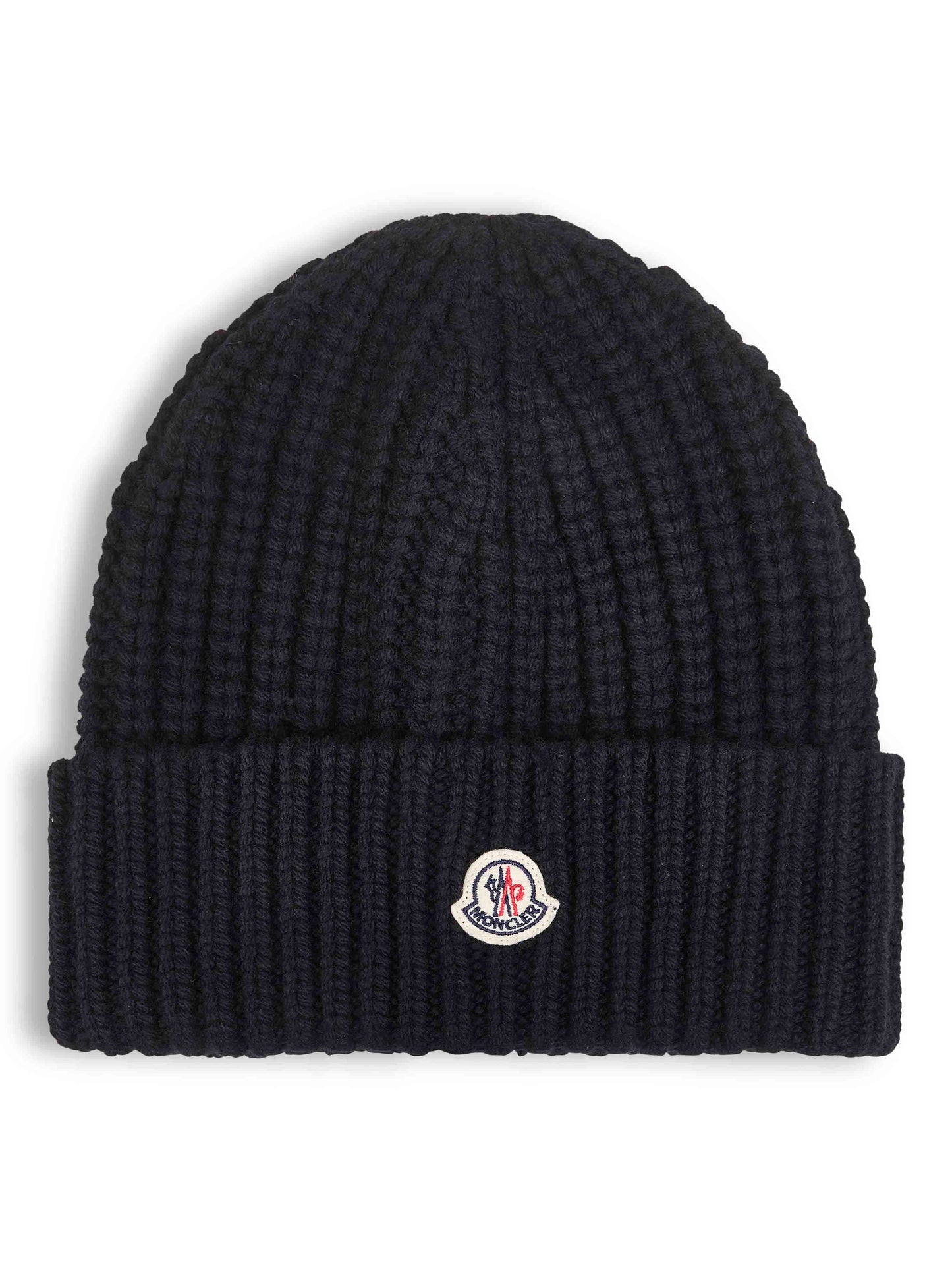 Black wool and cashmere beanie