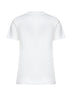 White cotton rhinestone logo T-shirt