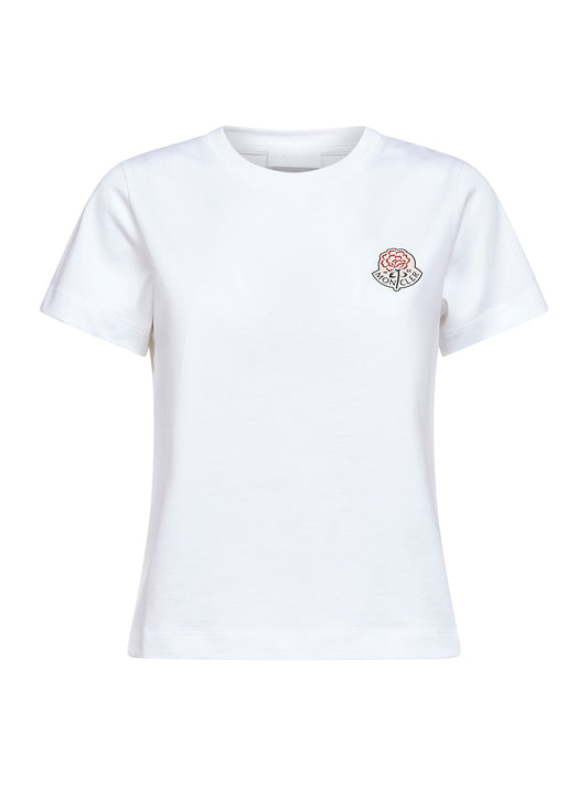 White cotton logo T-shirt