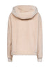 Felpa con cappuccio imbottita reversibile bianca