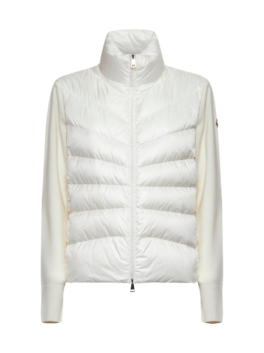 Padded wool cardigan by Moncler