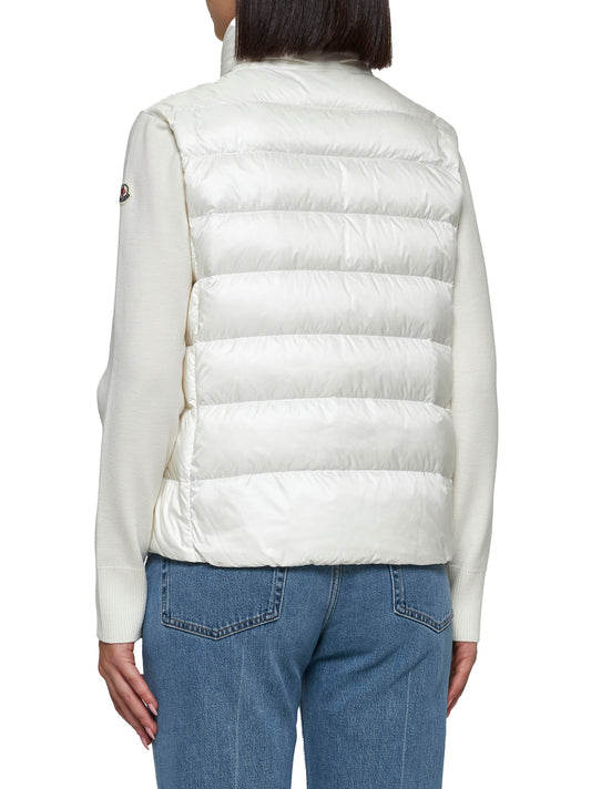 Padded wool cardigan by Moncler