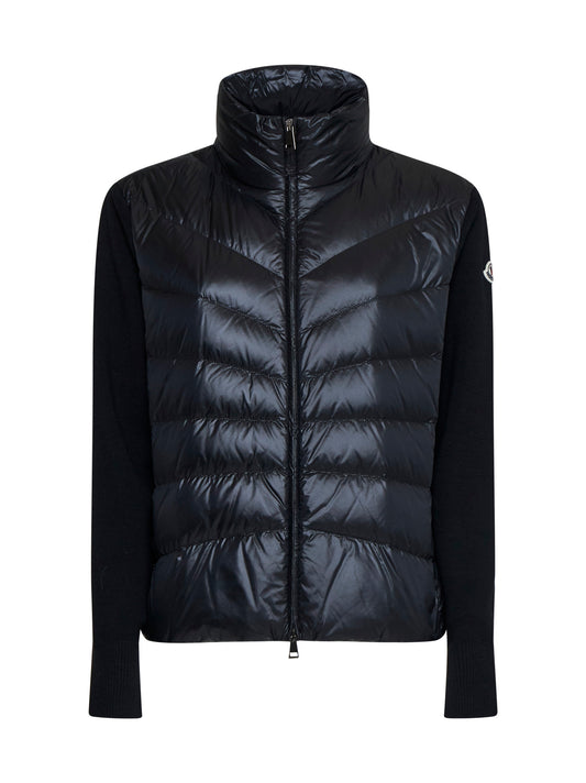 Padded wool cardigan by Moncler