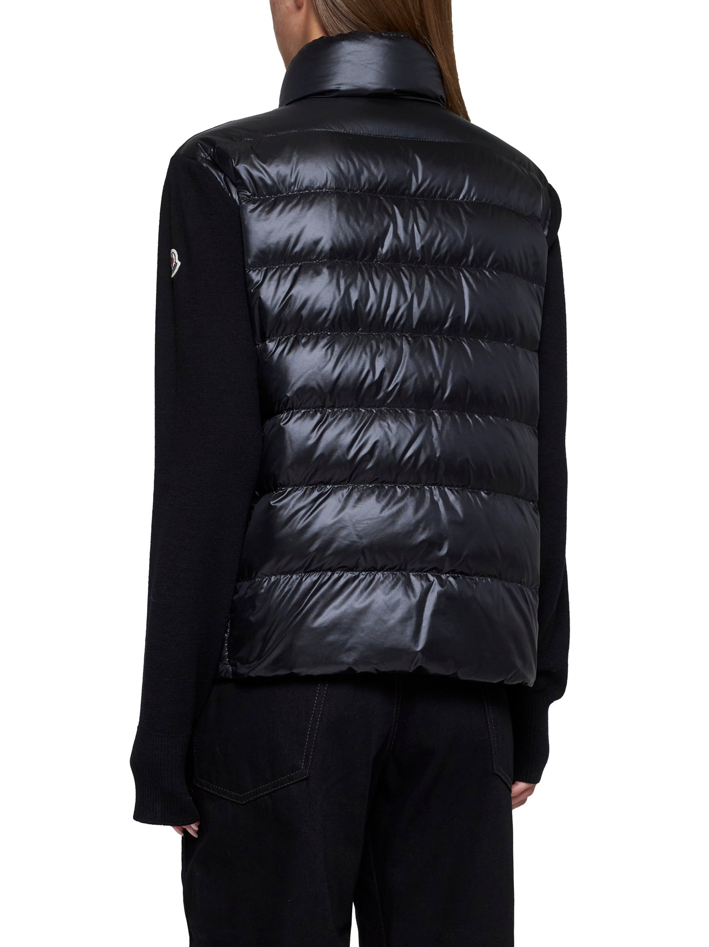 Padded wool cardigan by Moncler