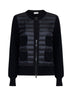 Padded wool zip-up cardigan by Moncler