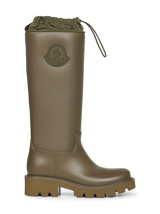 Olive green Kickstream High rain boots