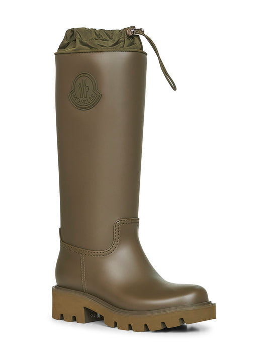 Olive green Kickstream High rain boots